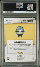 2024 Panini Instant WNBA Angel Reese #249 PSA 10 Rookie RC Sky